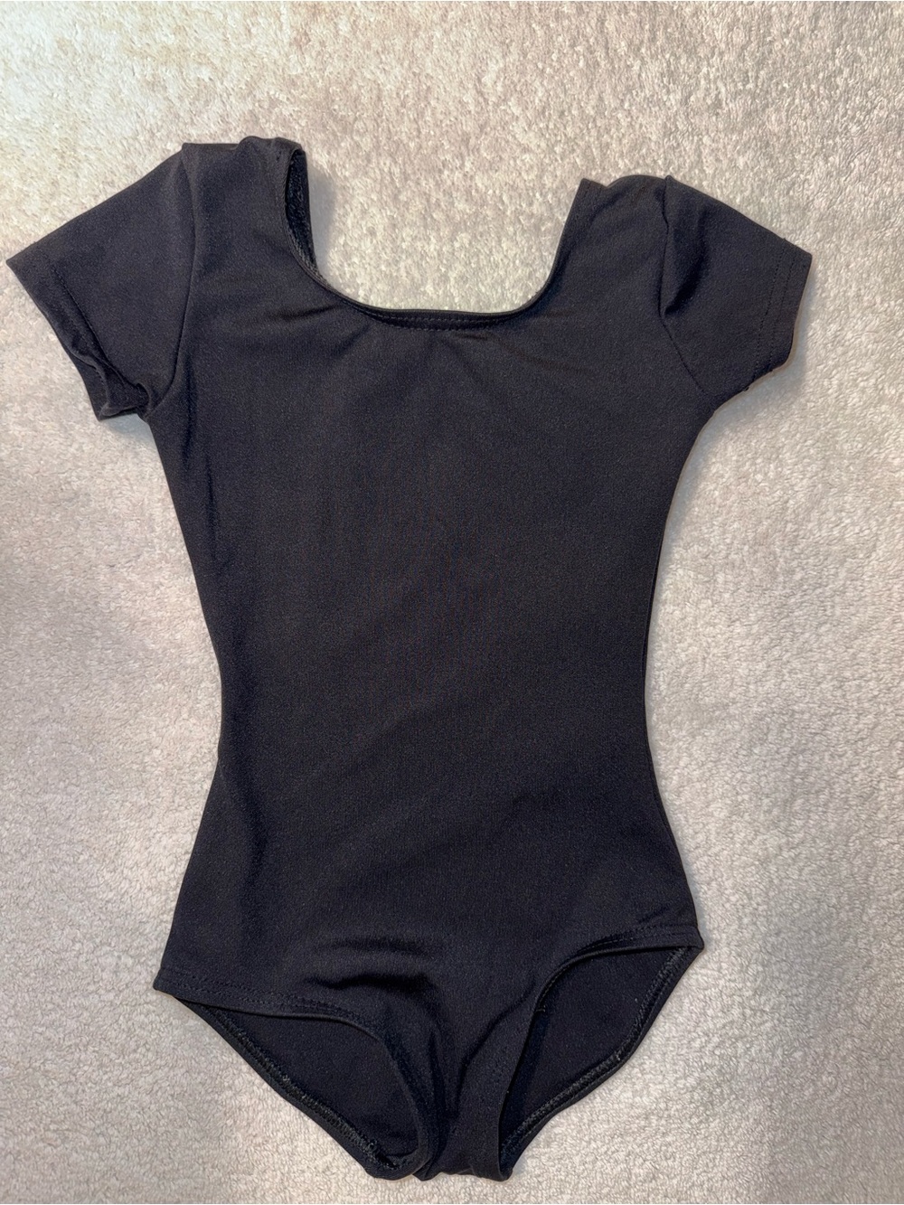 Kids Black Cap Sleeve Leotard Size 5?
